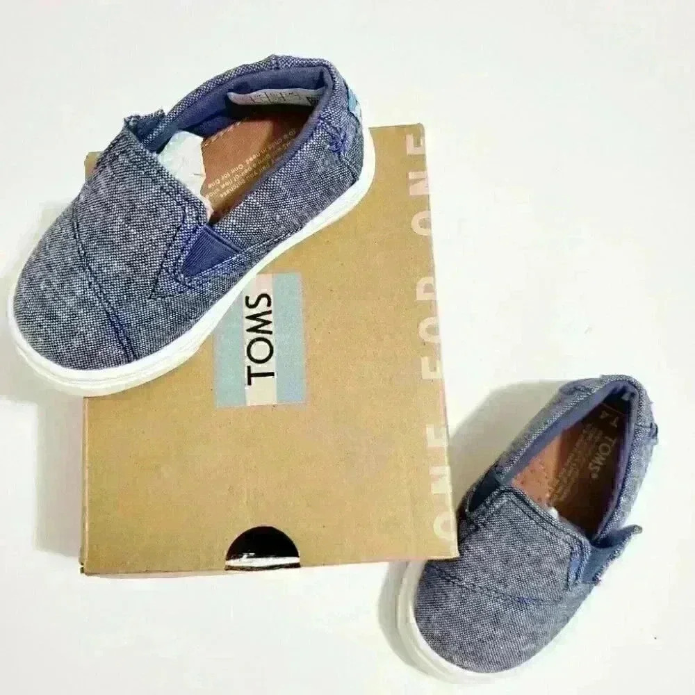 Toms Unisex Kids’ Size 4 Tiny Luca Slip-On Trainer - Picture 10 of 11